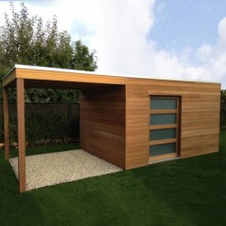 Sobel L DesignWood - Abris de jardin moderne en bois. Pas cher et livraison gratuite en France - Belgique - Luxembourg